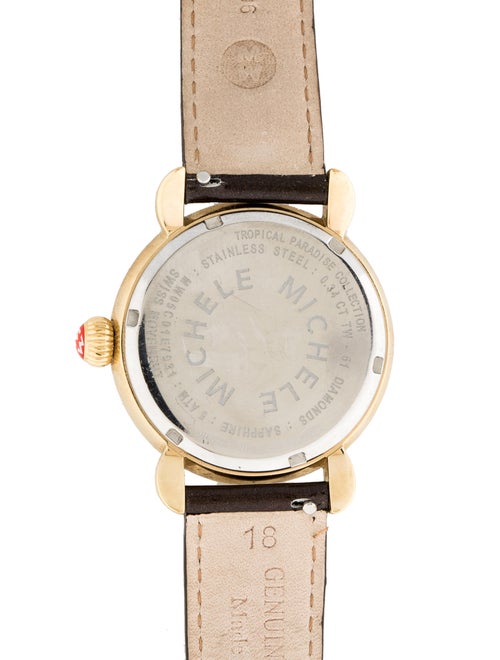 Michele Tropical Paradise Diamond Monkey Watch