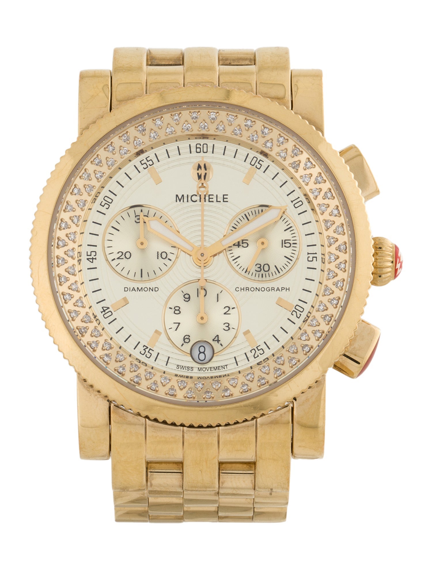 michele sport sail diamond watch
