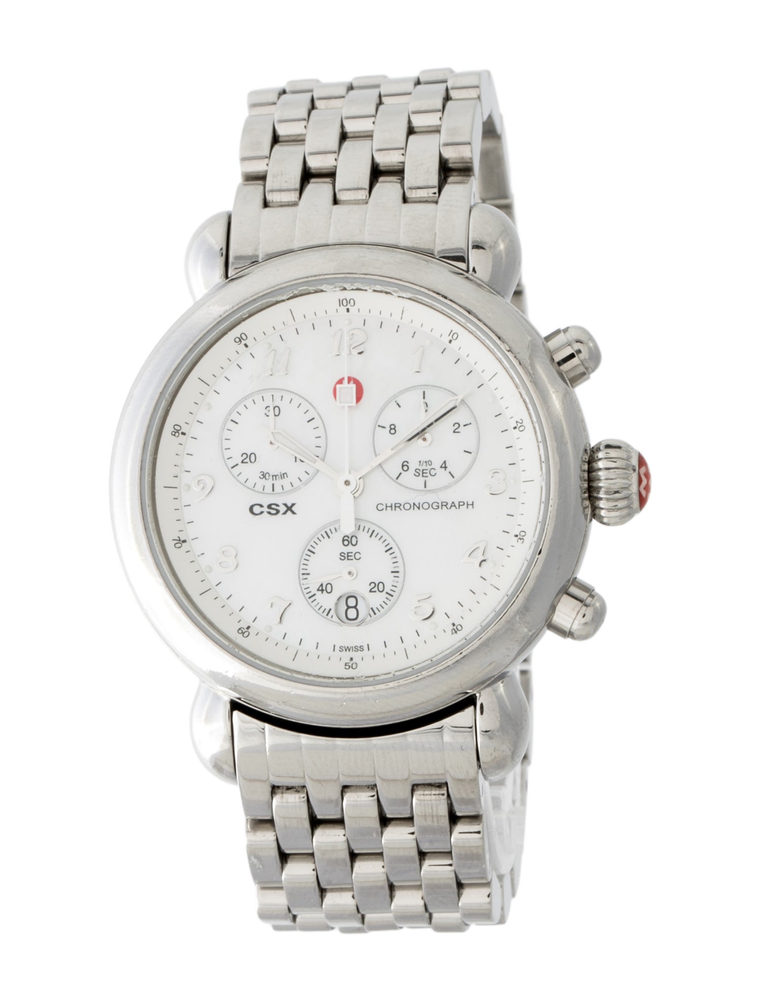 Fendi Selleria Watch Mother Of Pearl Set With Diamonds