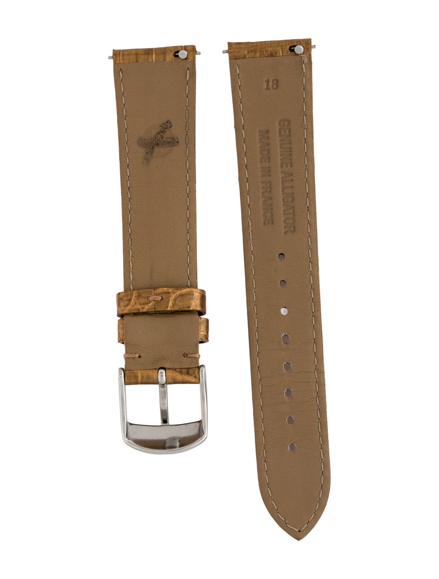 Michele 18mm Alligator Watch Strap