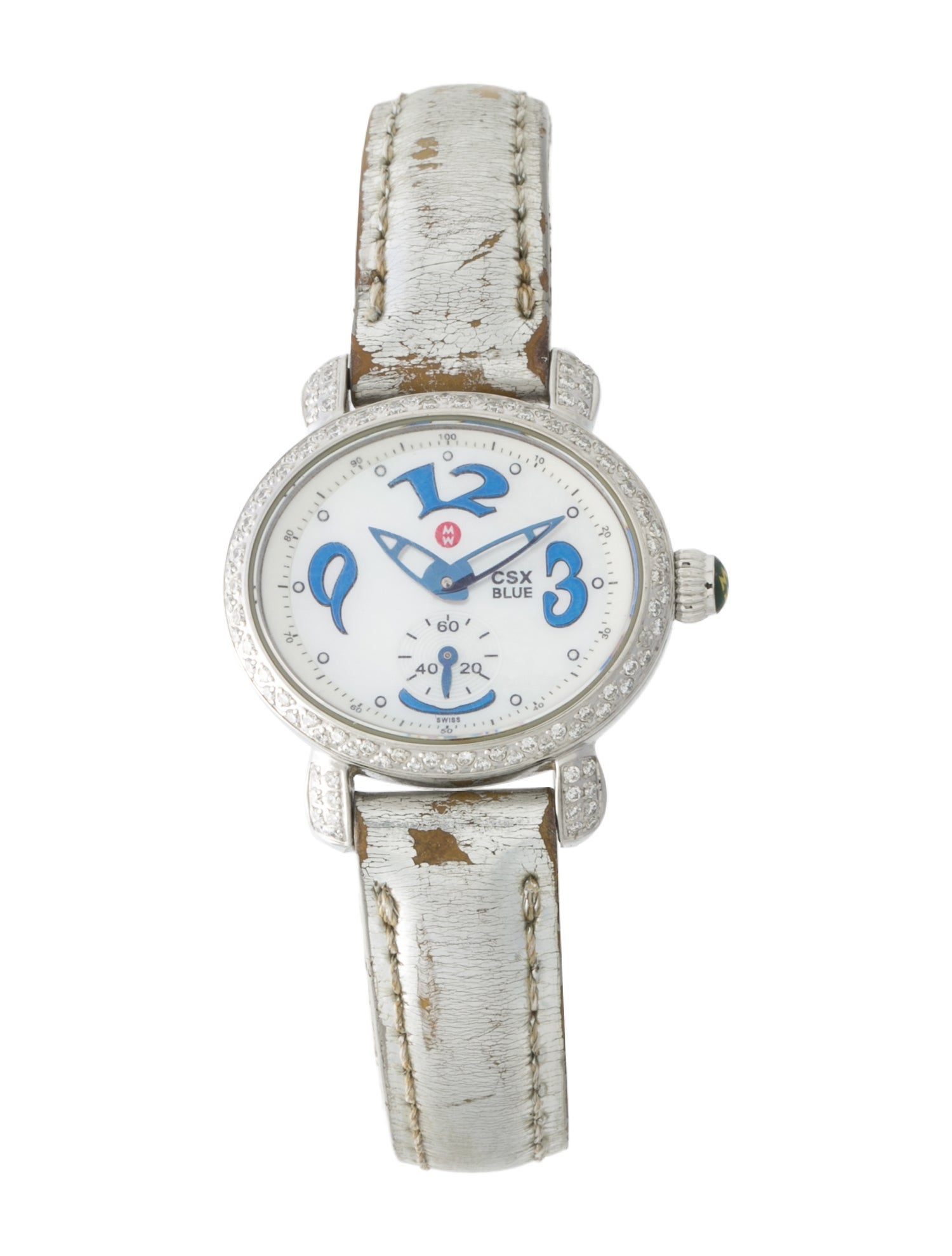 Michele CSX Blue Diamond Watch