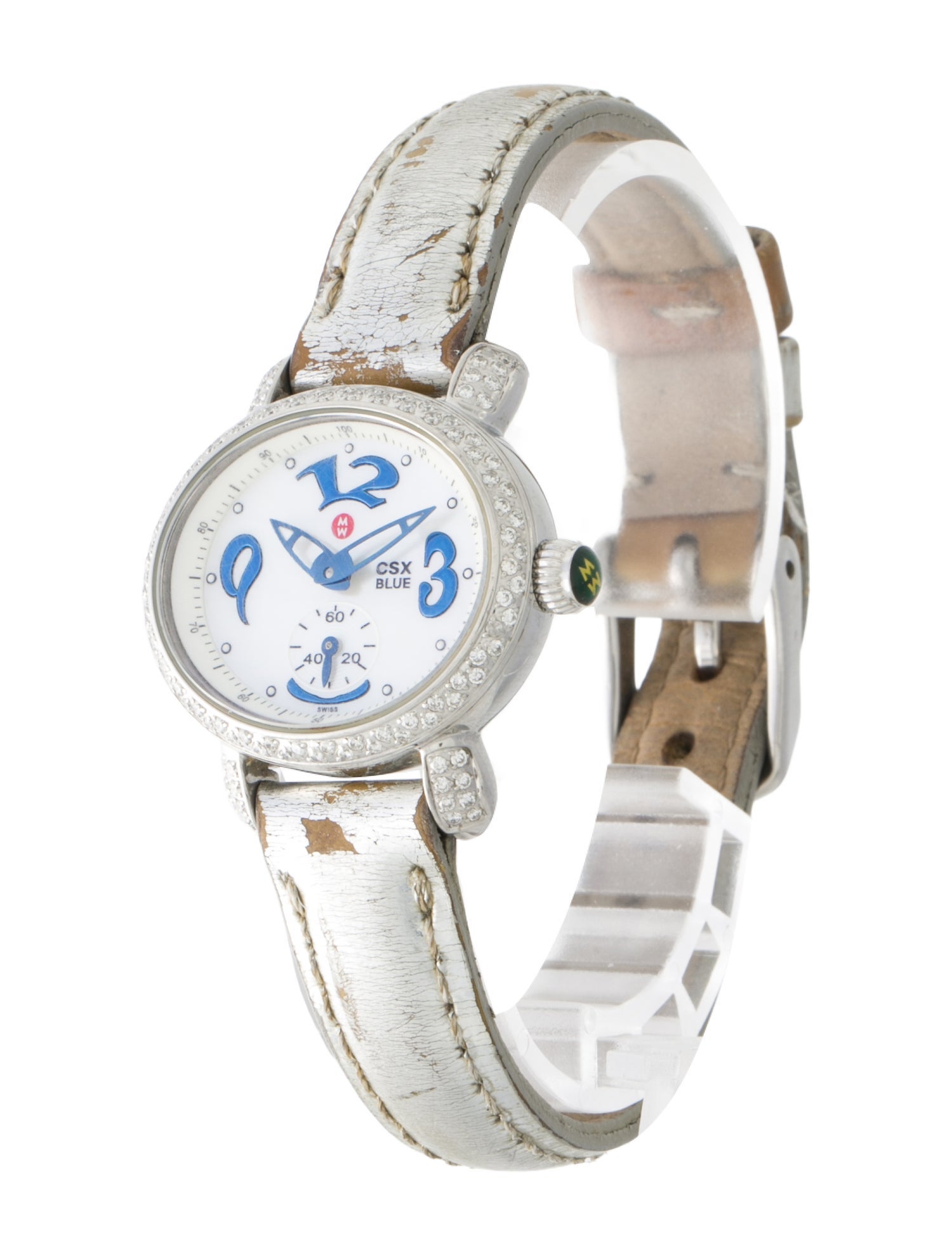 Michele CSX Blue Diamond Watch