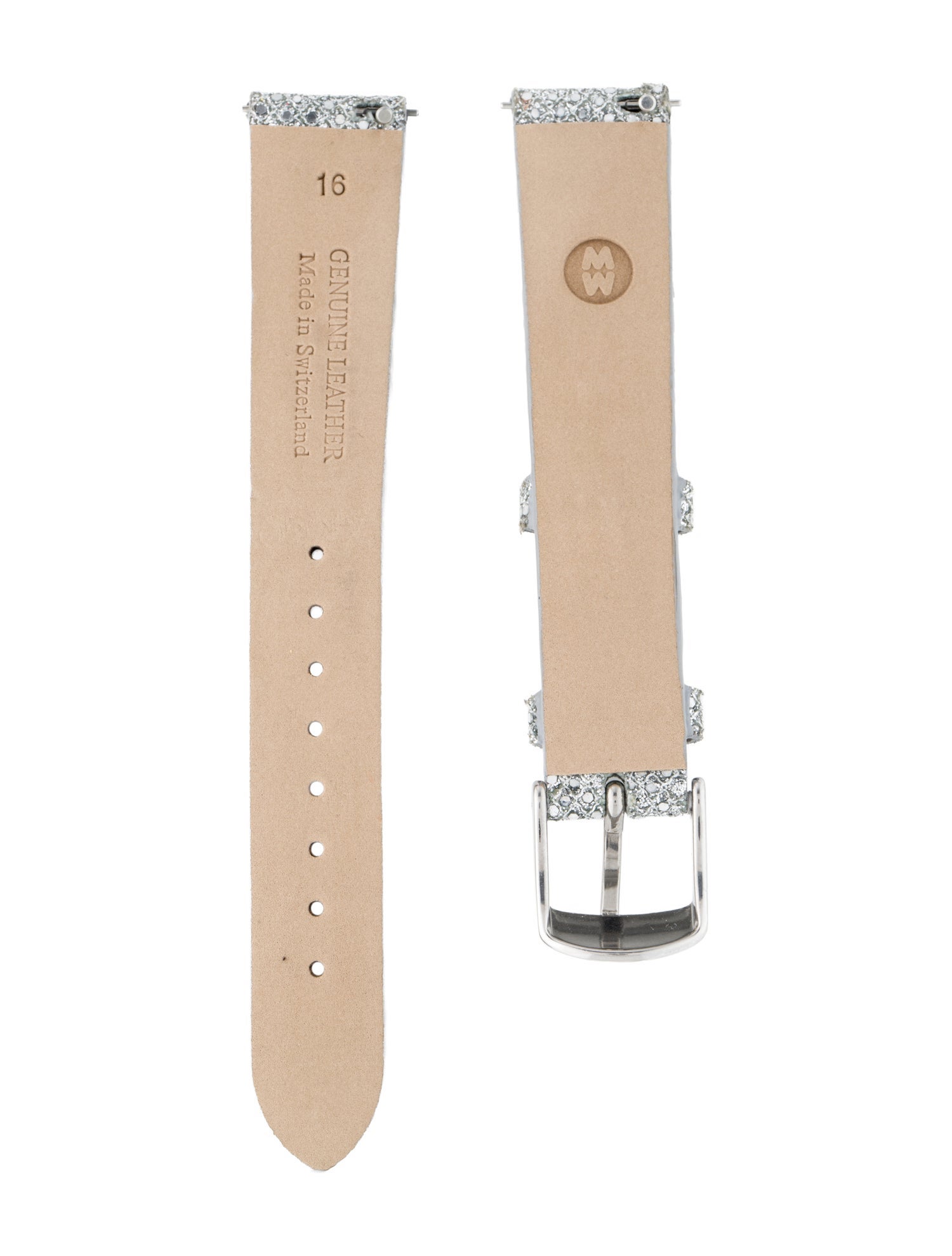Michele 16mm Leather Watch Strap