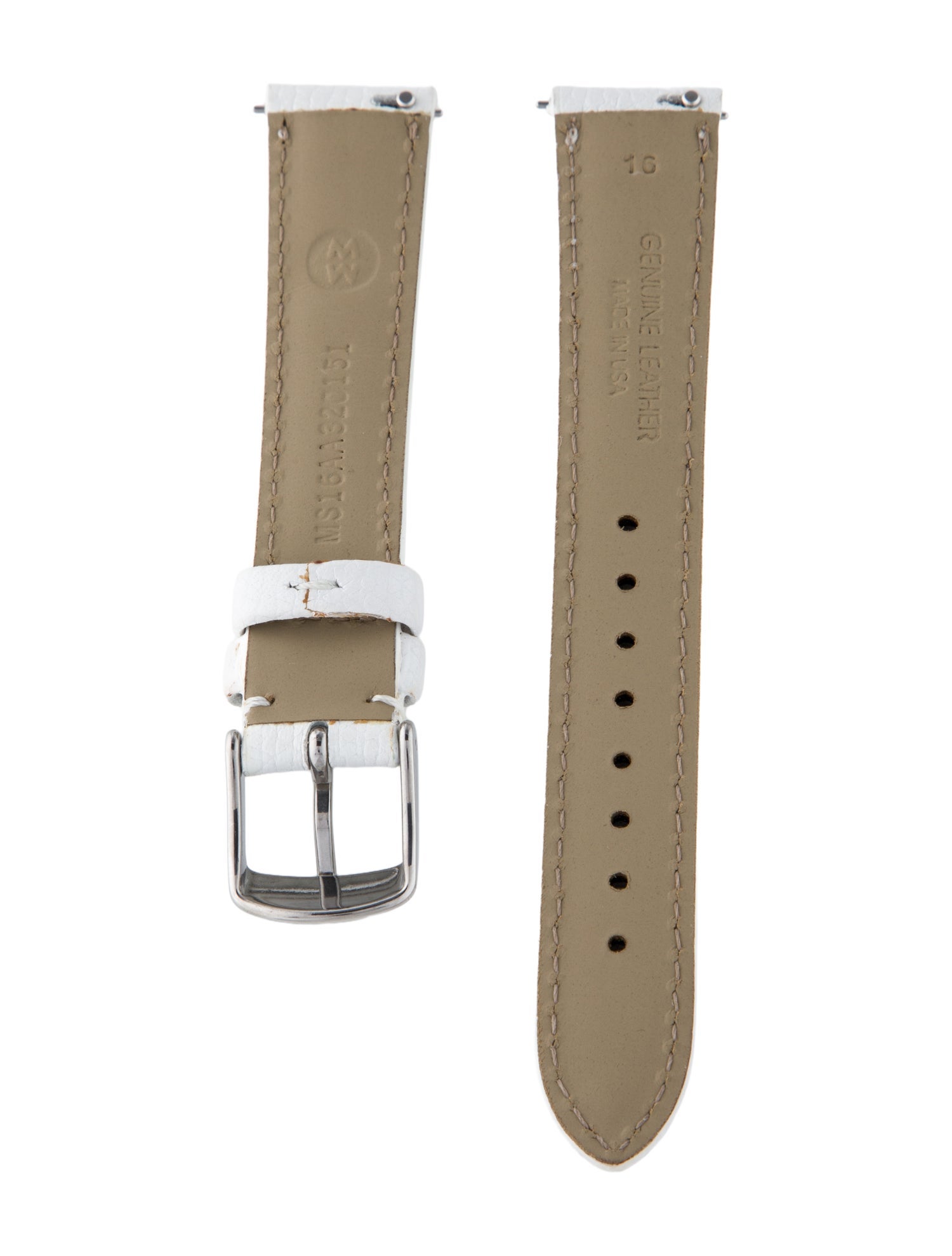 Michele 16mm Leather Watch Strap