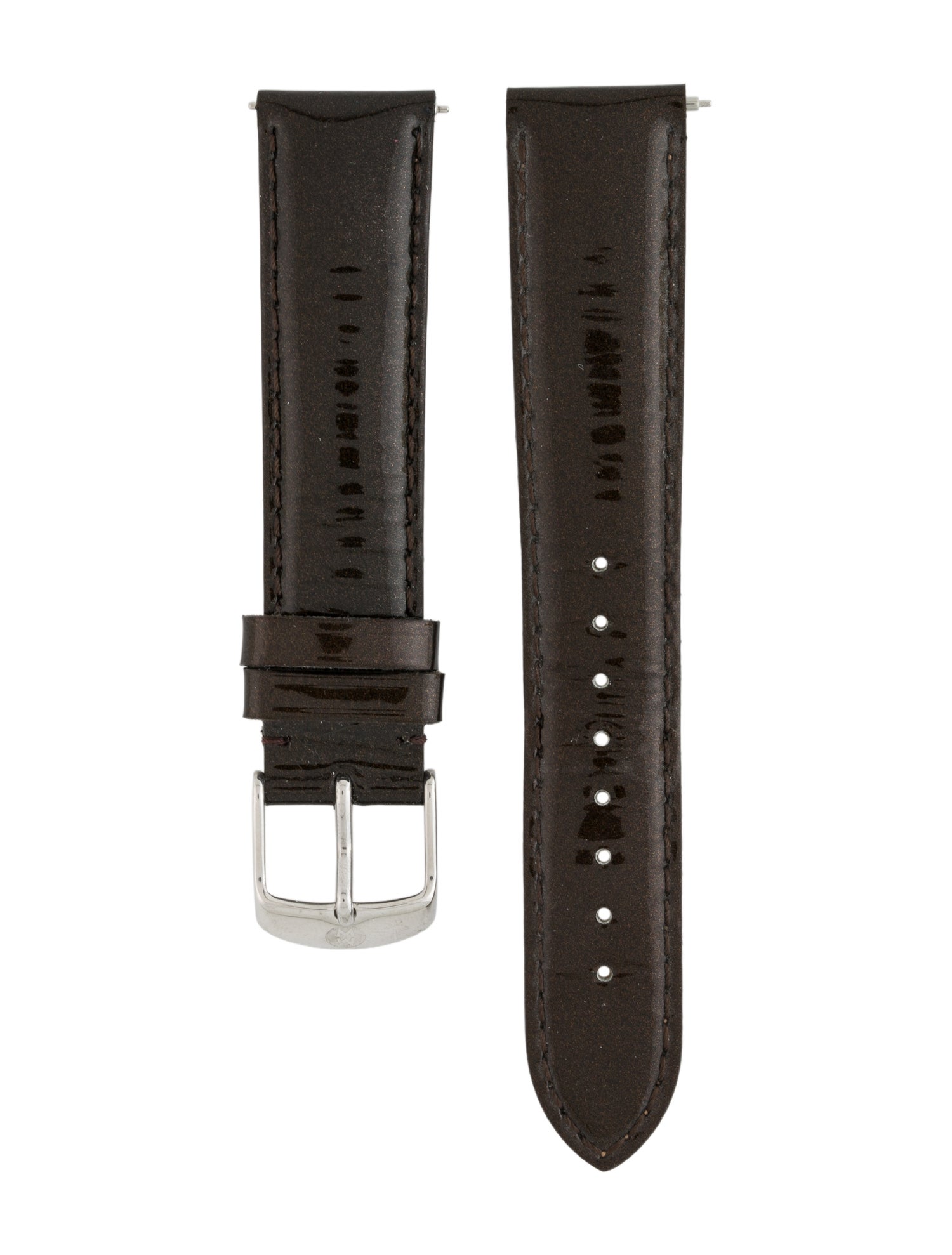 Michele 18mm Leather Watch Strap