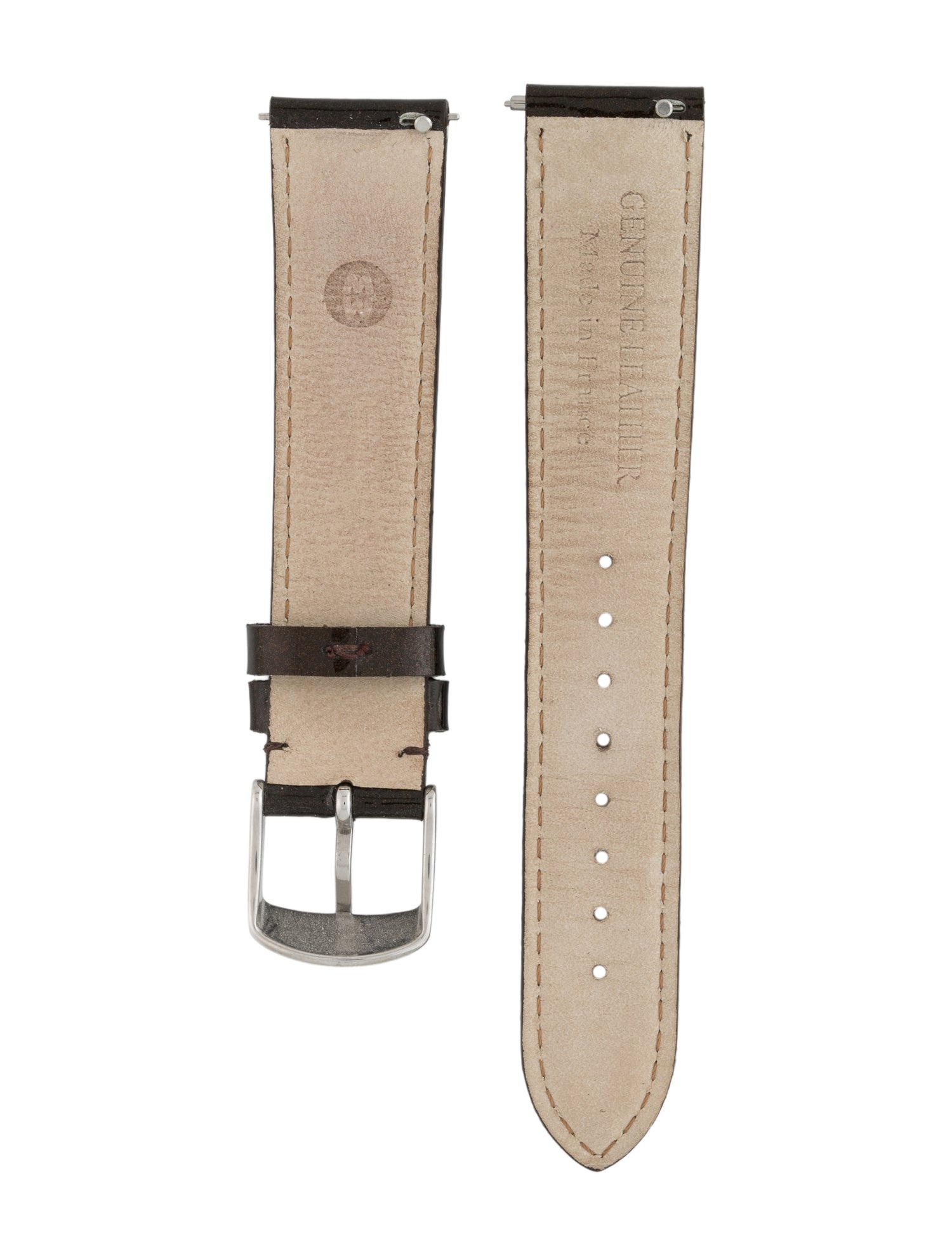 Michele 18mm Leather Watch Strap