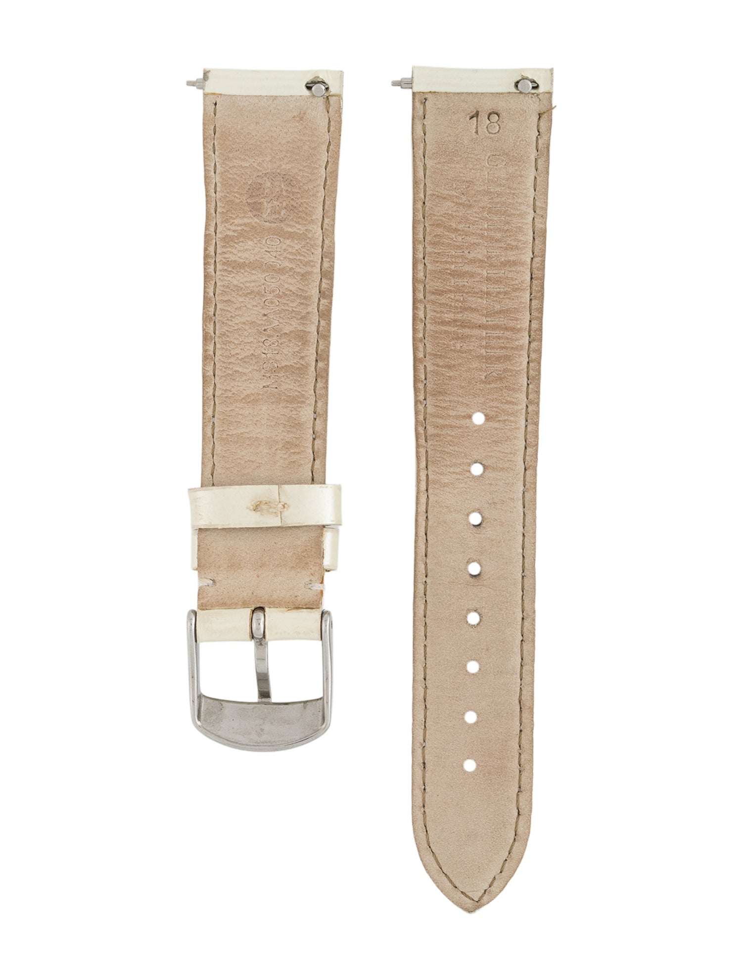 Michele 18mm Leather Watch Strap