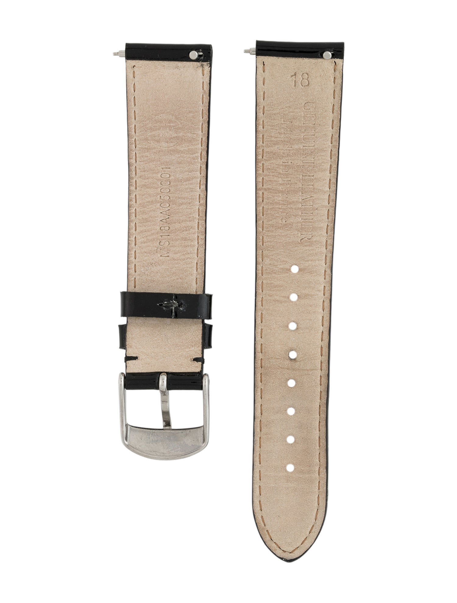 Michele 18mm Leather Watch Strap