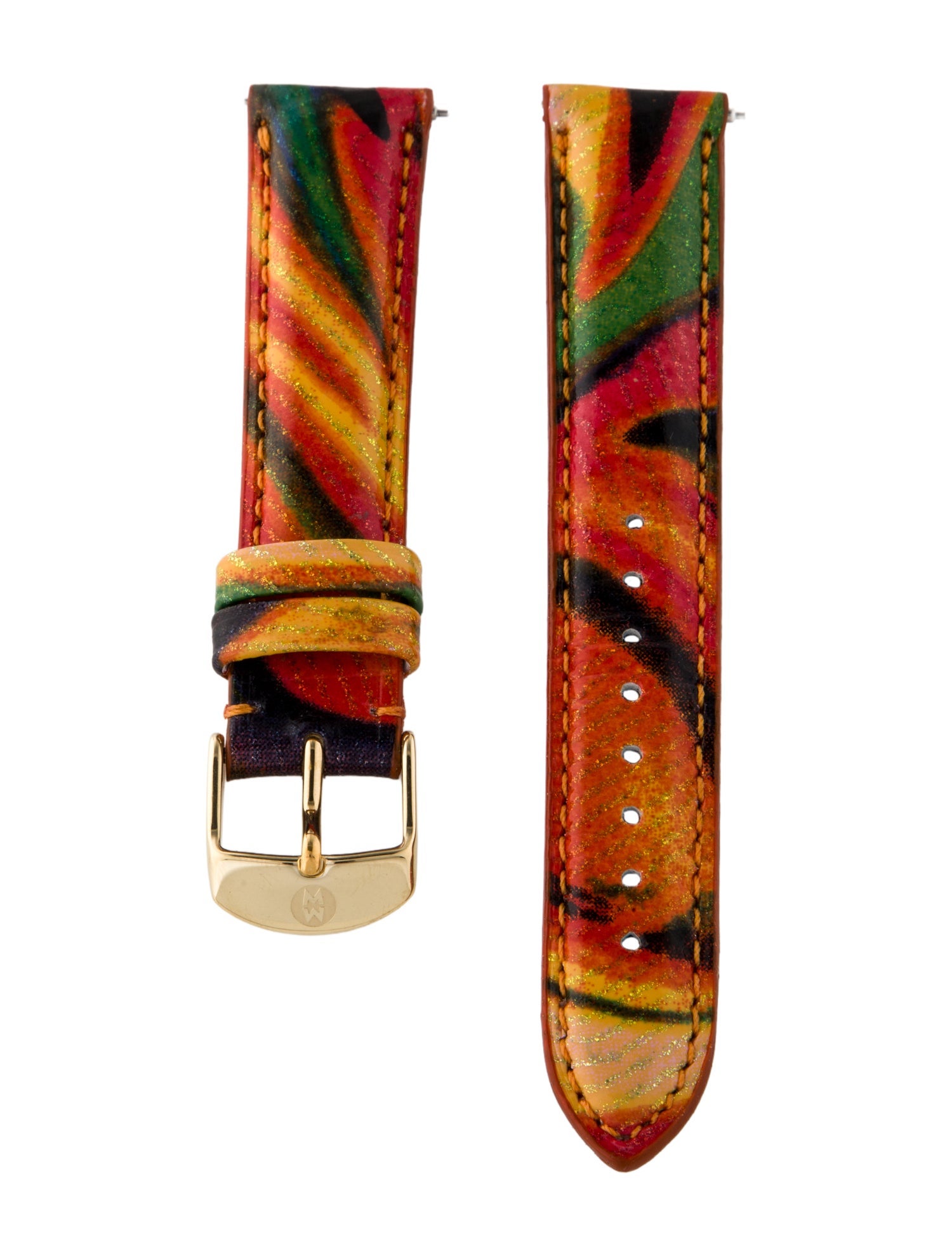 Michele 18mm Calypso Multi Leather Watch Strap