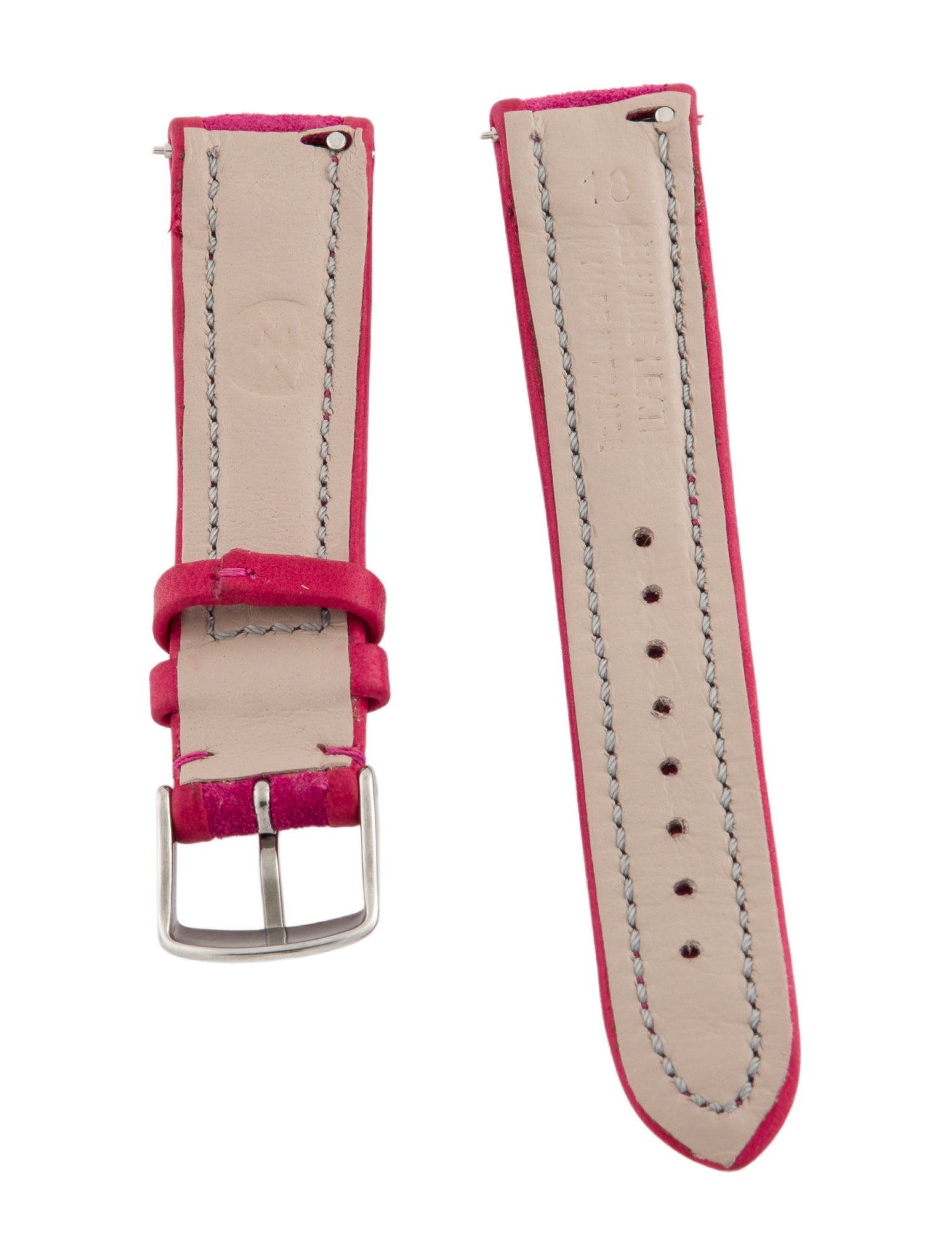 Michele 18mm Leather Watch Strap