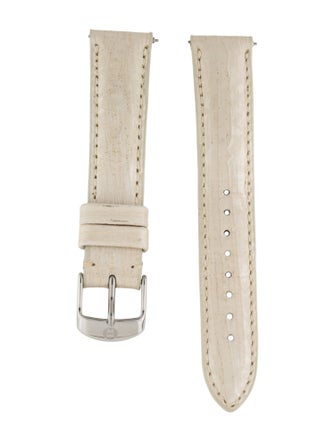 Michele 18mm Leather Watch Strap