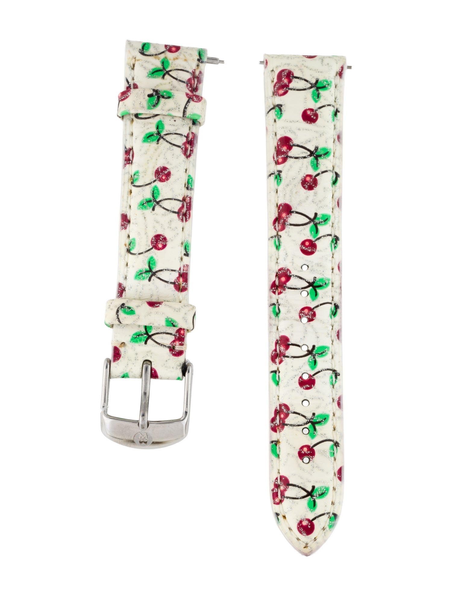 Michele 18mm Patent Leather Watch Strap