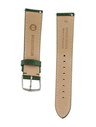 Michele 18mm Leather Watch Strap