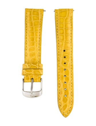 Michele 18mm Alligator Watch Strap