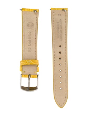 Michele 18mm Alligator Watch Strap