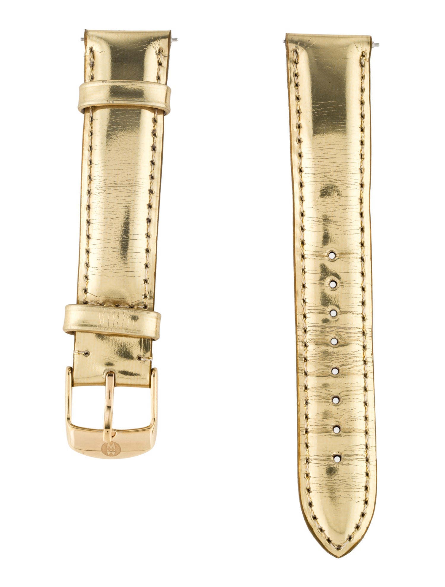 Michele 18mm Patent Leather Watch Strap