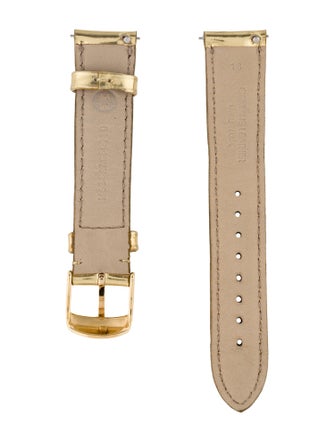 Michele 18mm Patent Leather Watch Strap