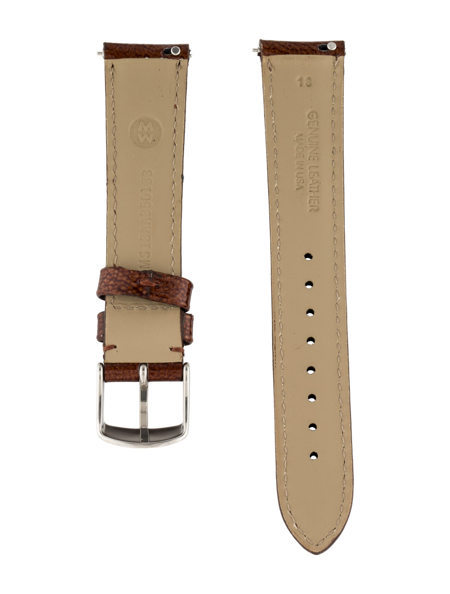 Michele 18mm Patent Leather Watch Strap