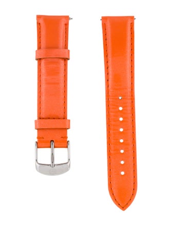 Michele 18mm Patent Leather Watch Strap