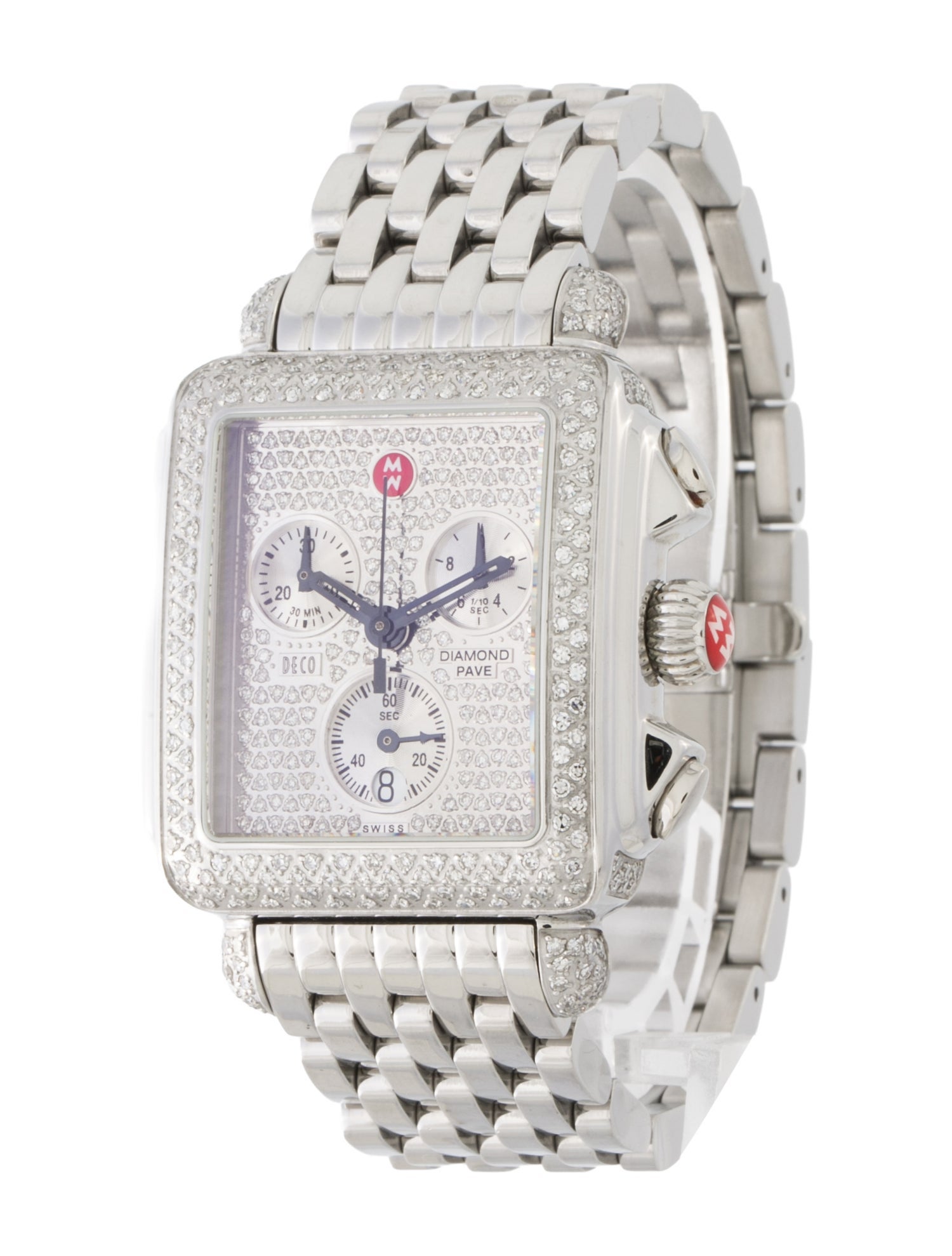 Michele Deco Diamond Pave Watch