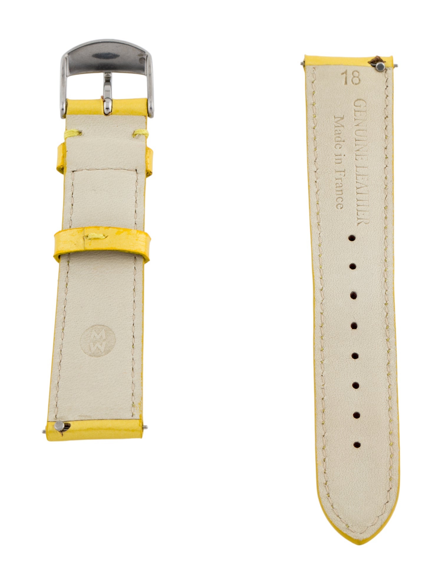 Michele 18mm Leather Watch Strap