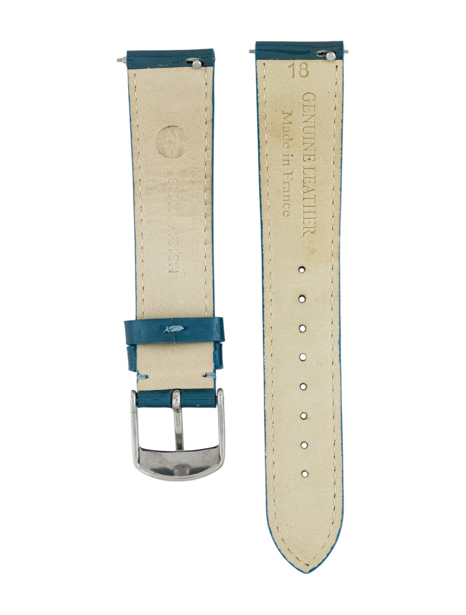 Michele 18mm Leather Watch Strap