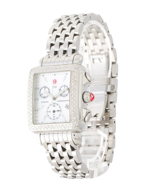 Michele Deco Diamond Chronograph Watch