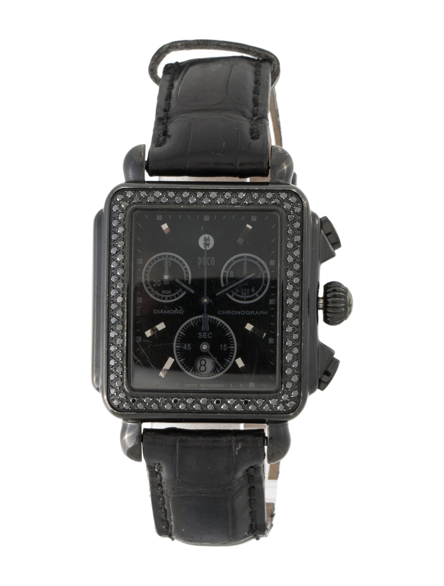 Michele Deco Noir Watch