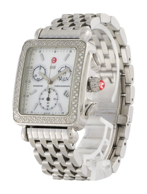 Michele Deco Diamond Chronograph Watch
