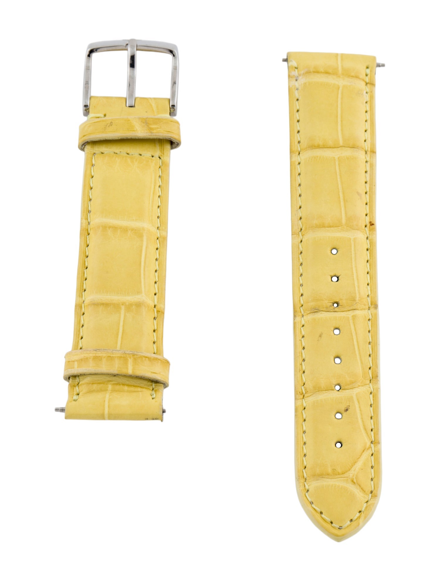 Michele 18mm Leather Watch Strap