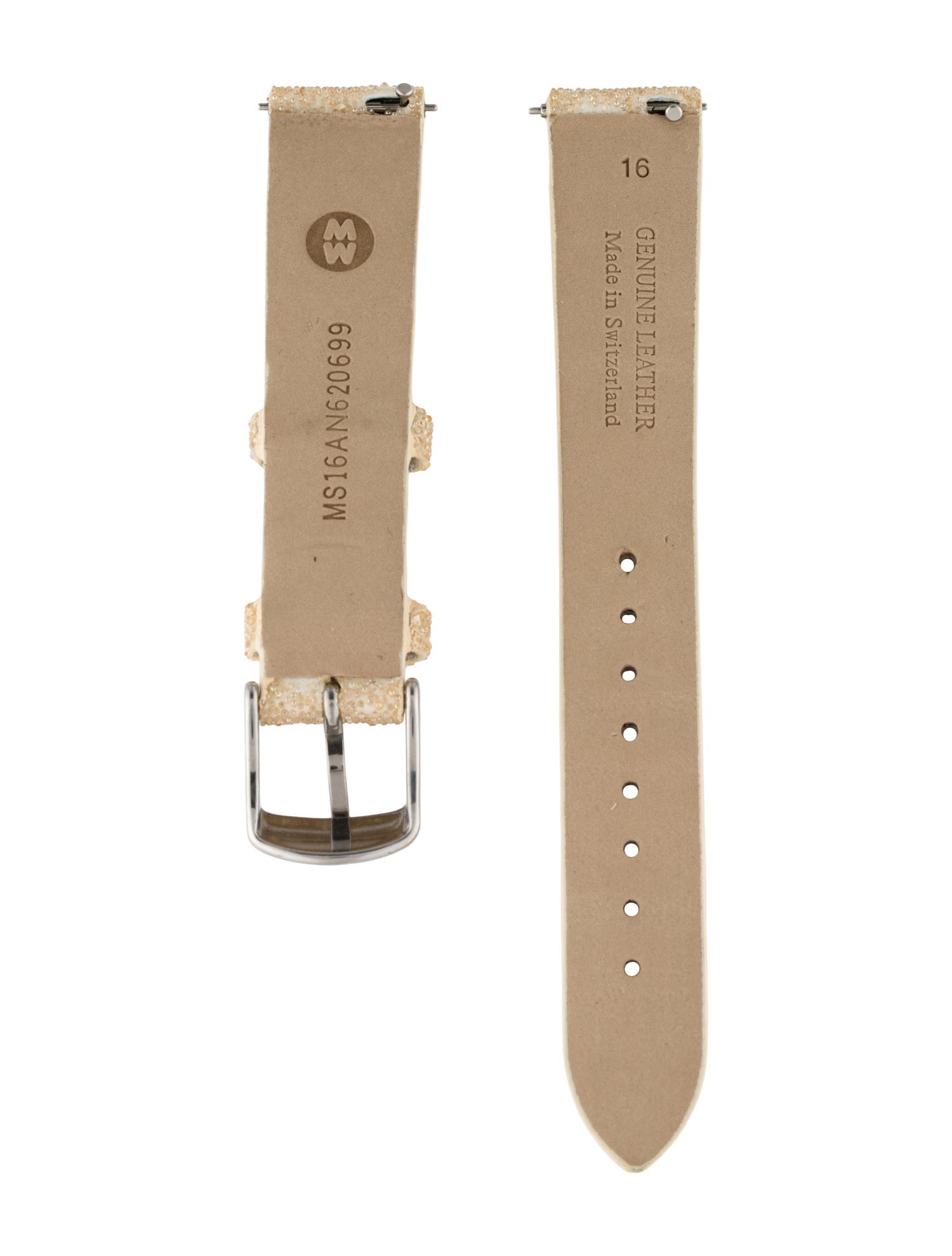 Michele 16mm Leather Watch Strap