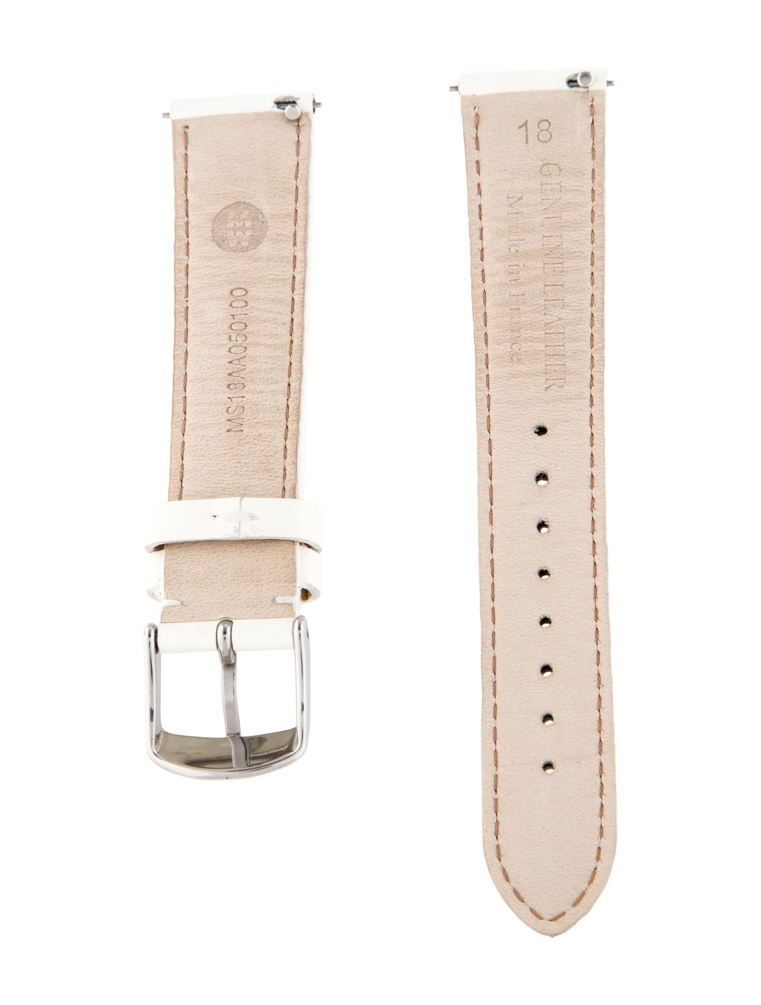Michele 18mm Patent Leather Watch Strap