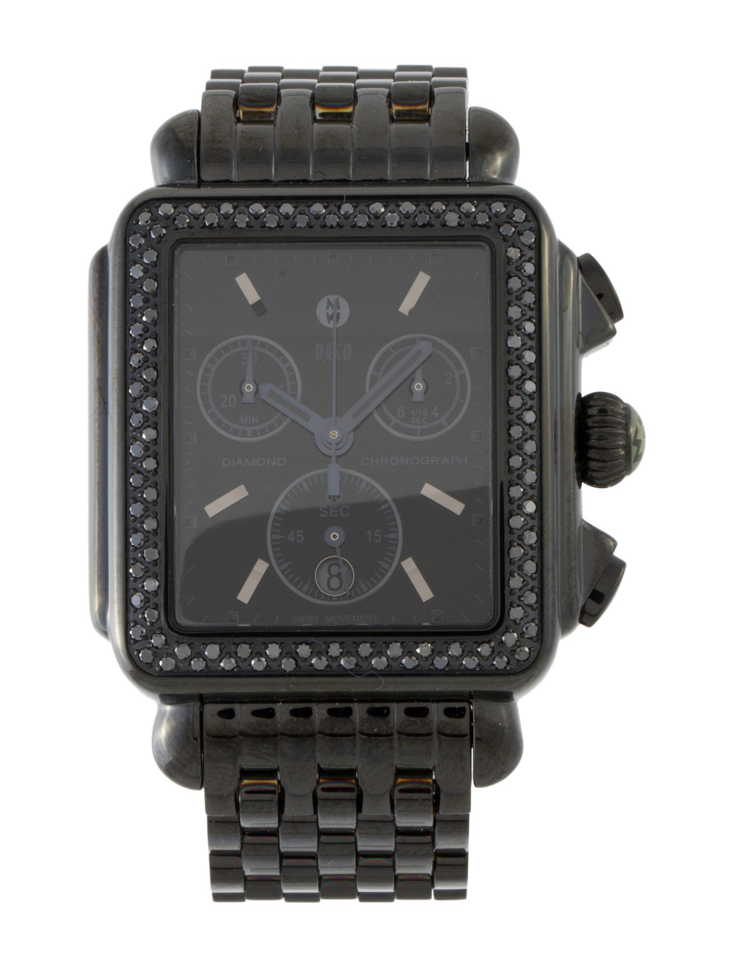 Michele Deco Noir Watch