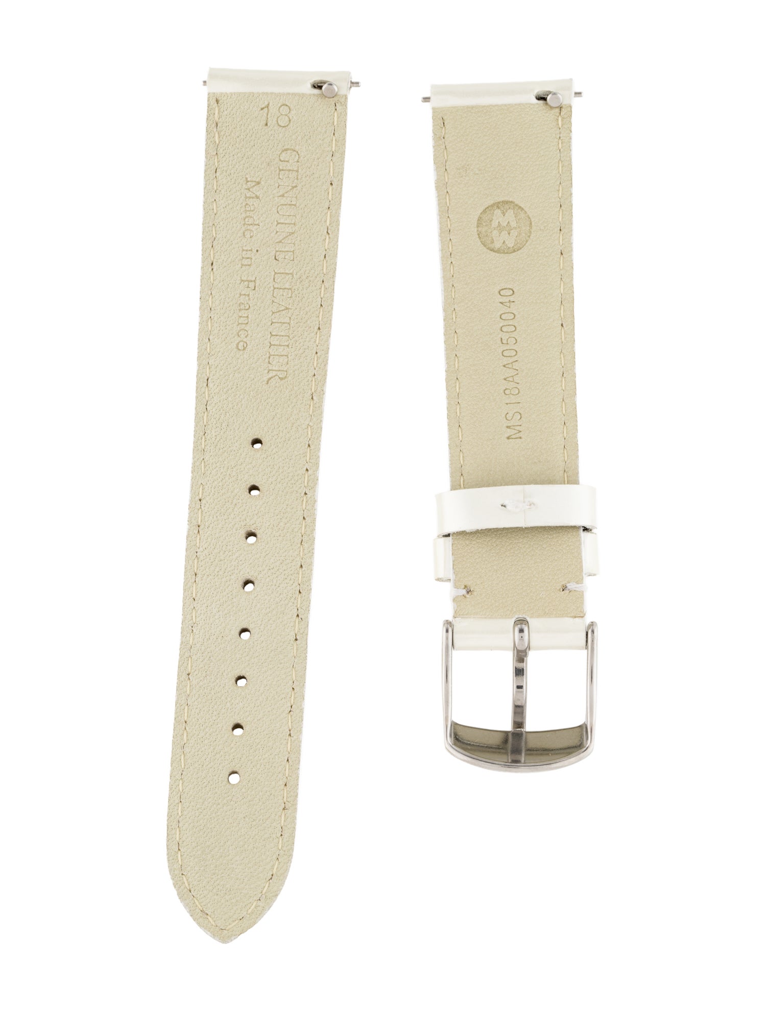 Michele 18mm Patent Leather Watch Strap