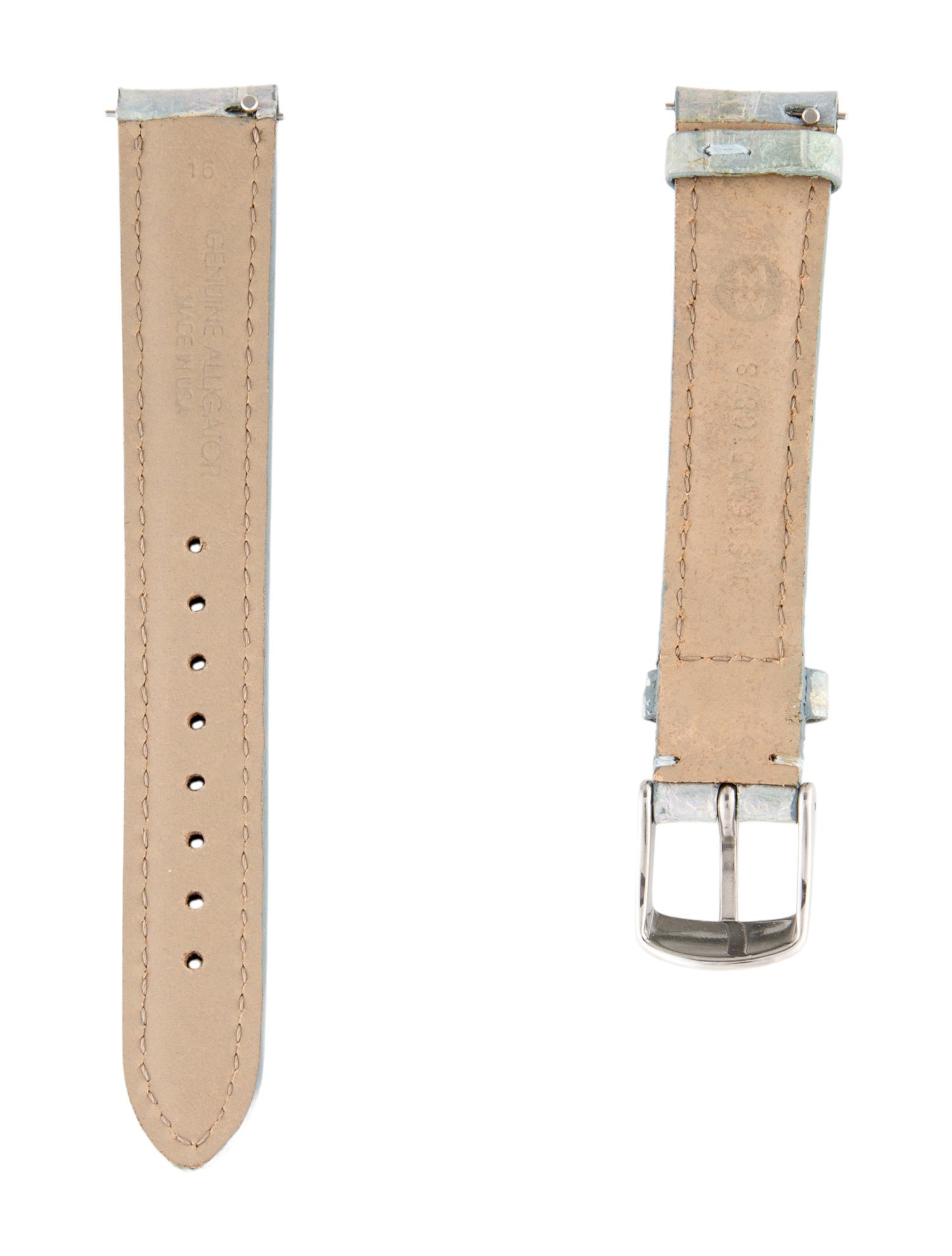 Michele 16mm Alligator Watch Strap