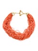 Mish 18K Coral & Pearl Beaded Multistrand Necklace
