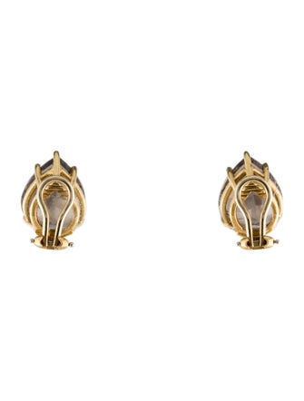 Mish 18K 16.51ctw Smoky Quartz Clip-On Earrings