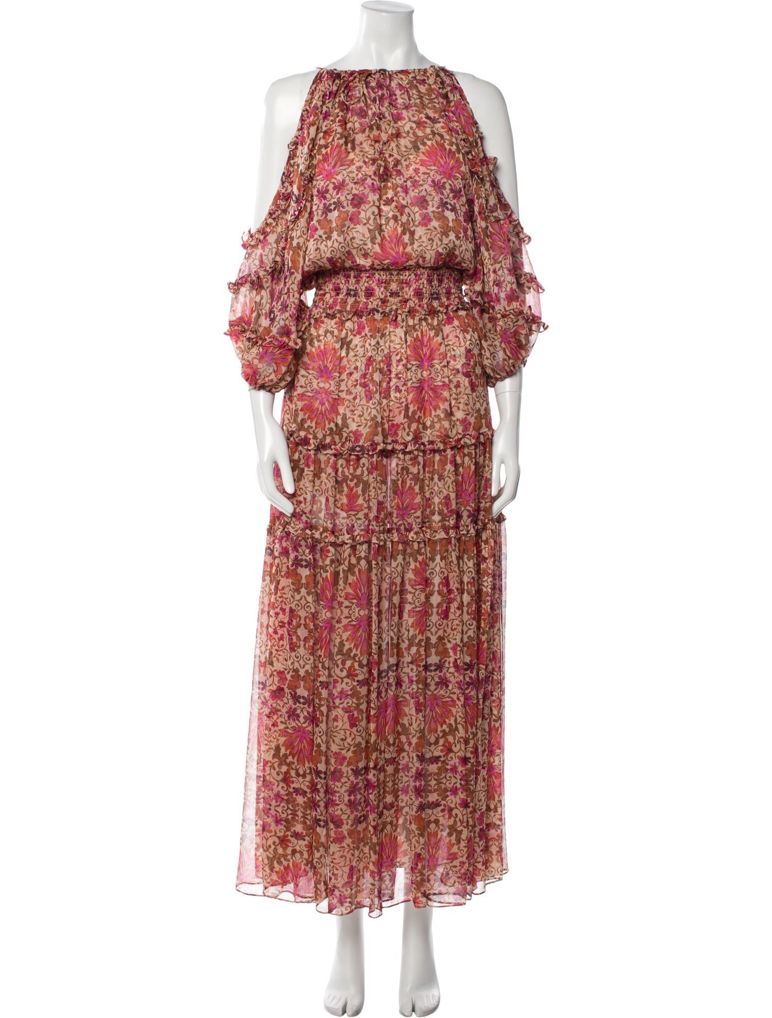 Misa Jewelry Printed Long Dress