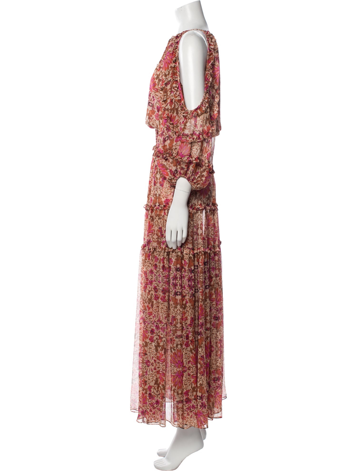 Misa Jewelry Printed Long Dress