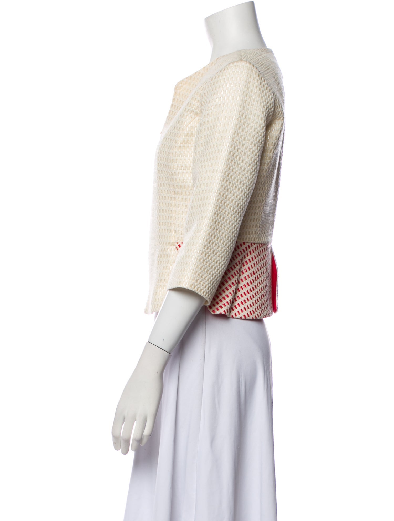 Mi Jong Lee Tweed Pattern Evening Jacket