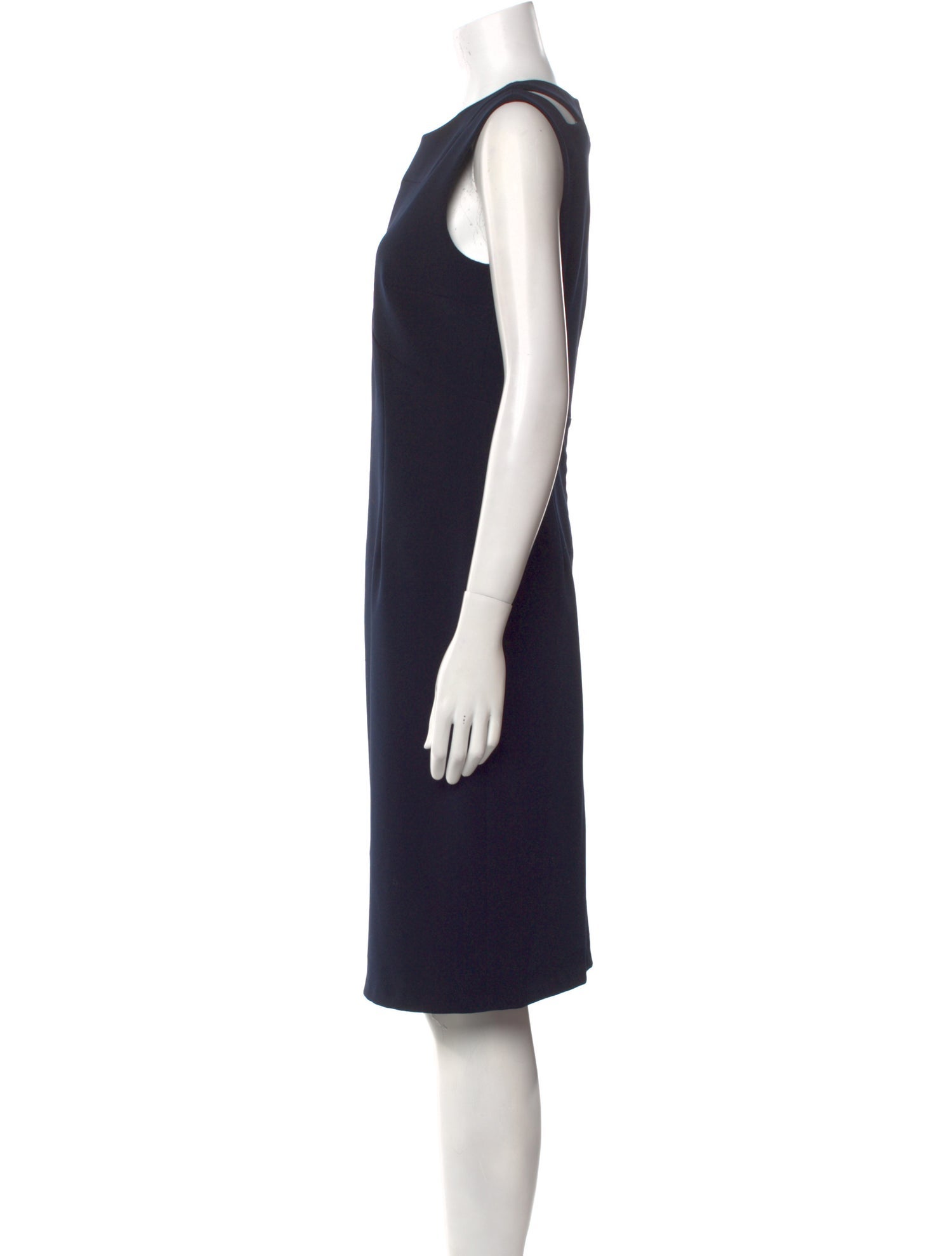Mi Jong Lee Crew Neck Knee-Length Dress