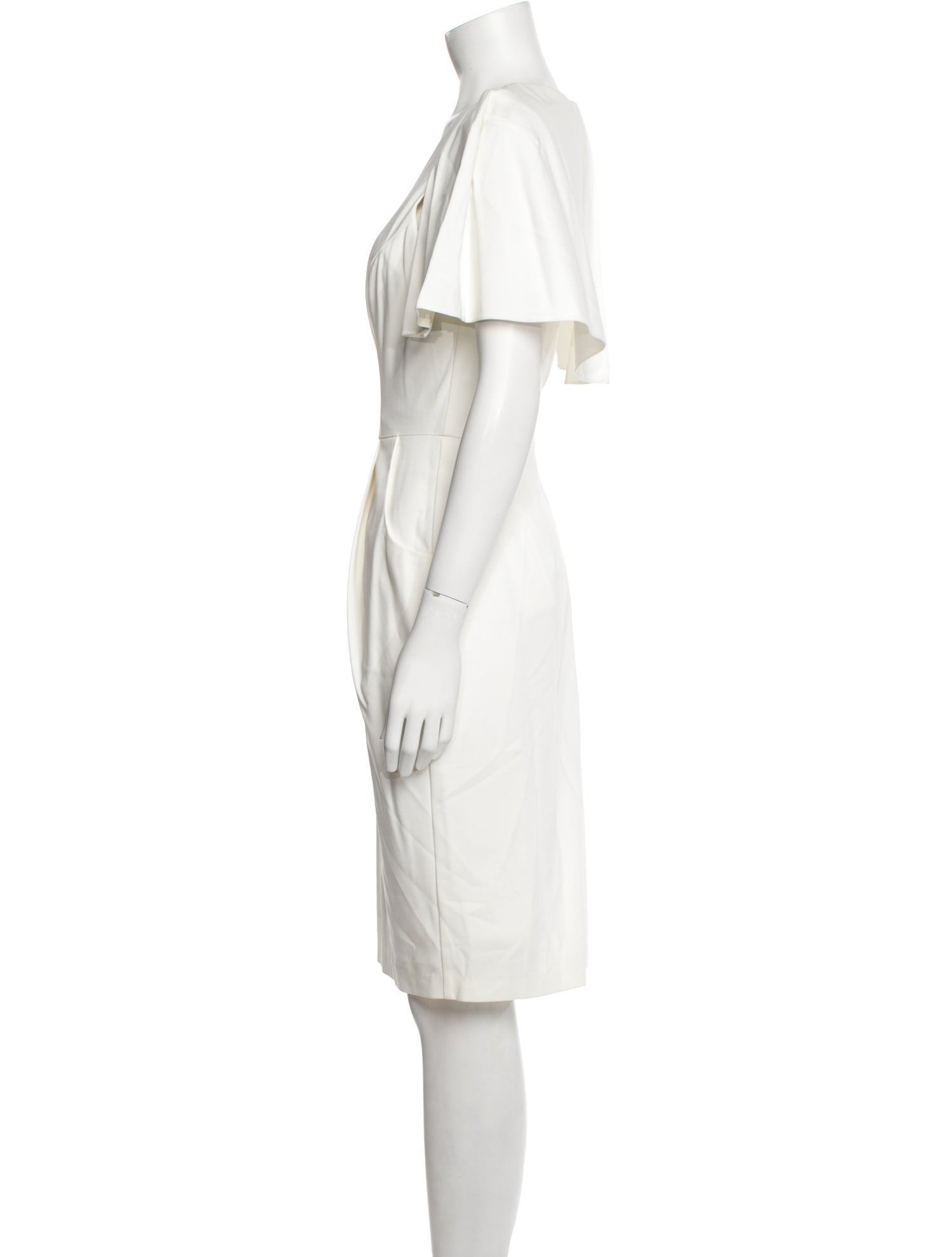 Mi Jong Lee V-Neck Midi Length Dress