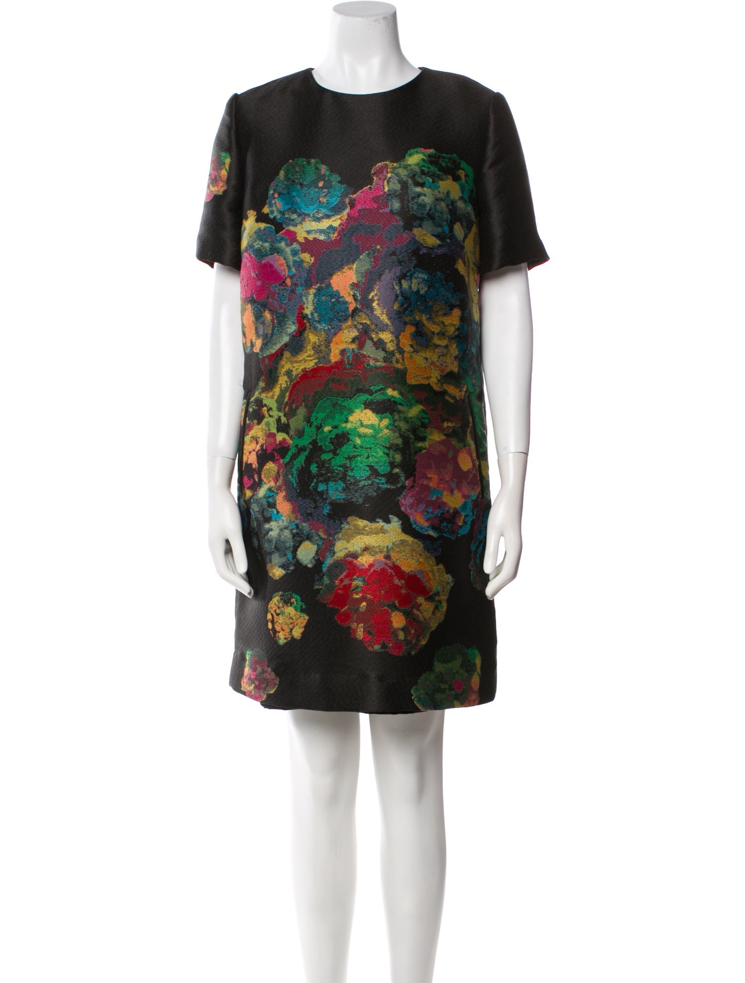 Mi Jong Lee Floral Print Mini Dress
