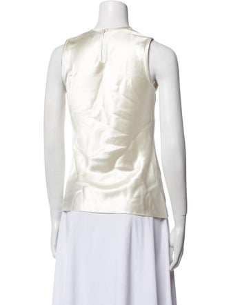 Mi Jong Lee Silk Crew Neck Top