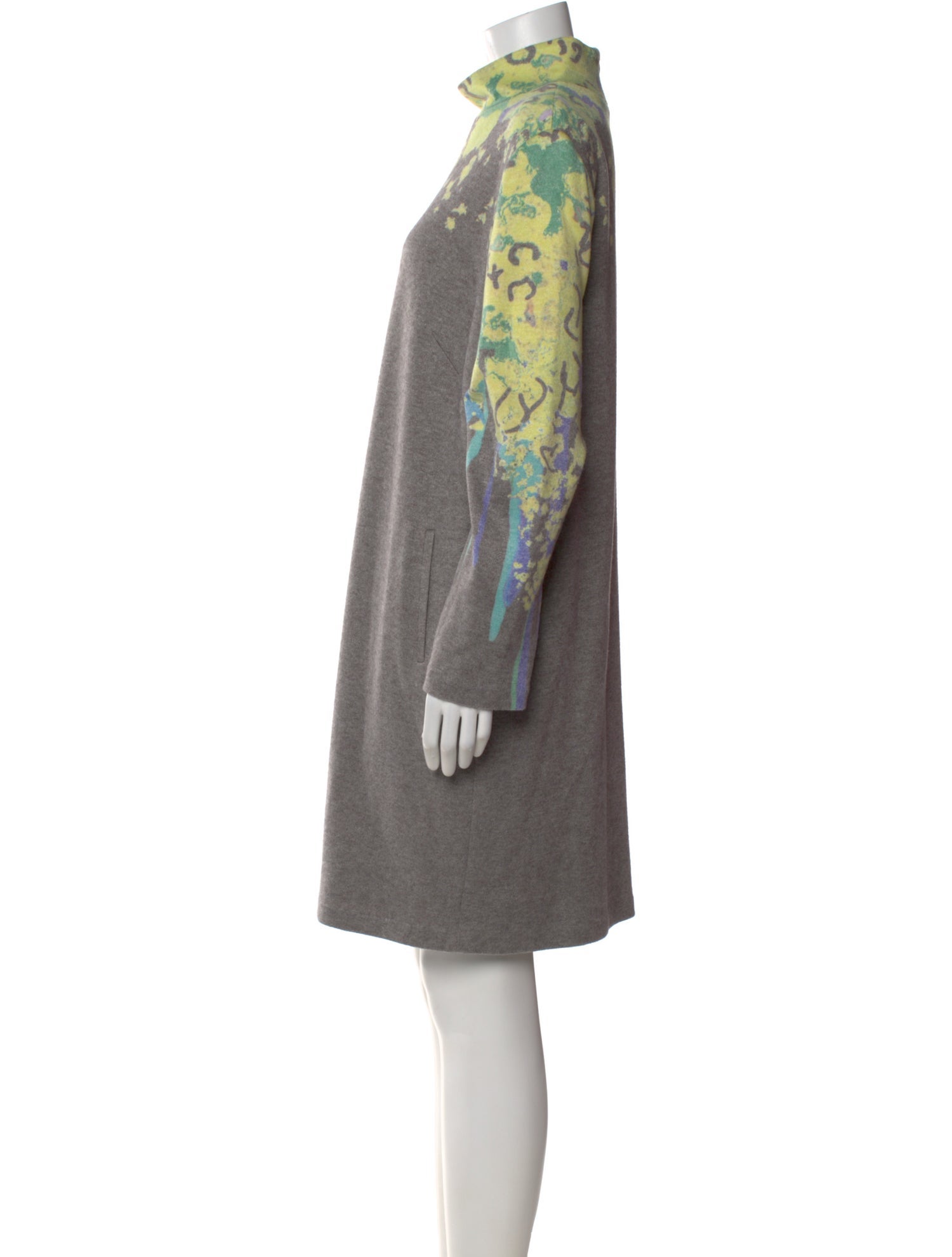 Mi Jong Lee Printed Knee-Length Dress
