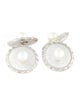 Mikimoto 14K Pearl & Mother Of Pearl Cufflinks & Shirt Studs Set