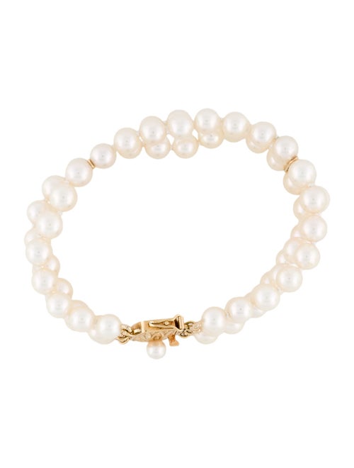 Mikimoto 18K Pearl Double Strand Bracelet