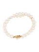 Mikimoto 18K Pearl Double Strand Bracelet