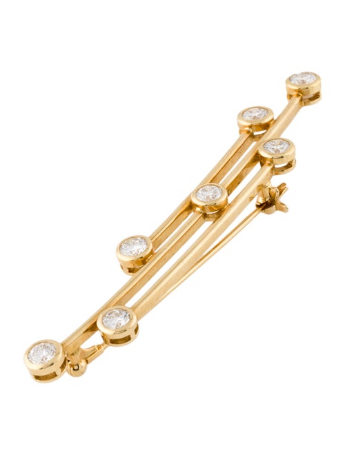 Mikimoto 18K 1.79ctw Diamond Brooch
