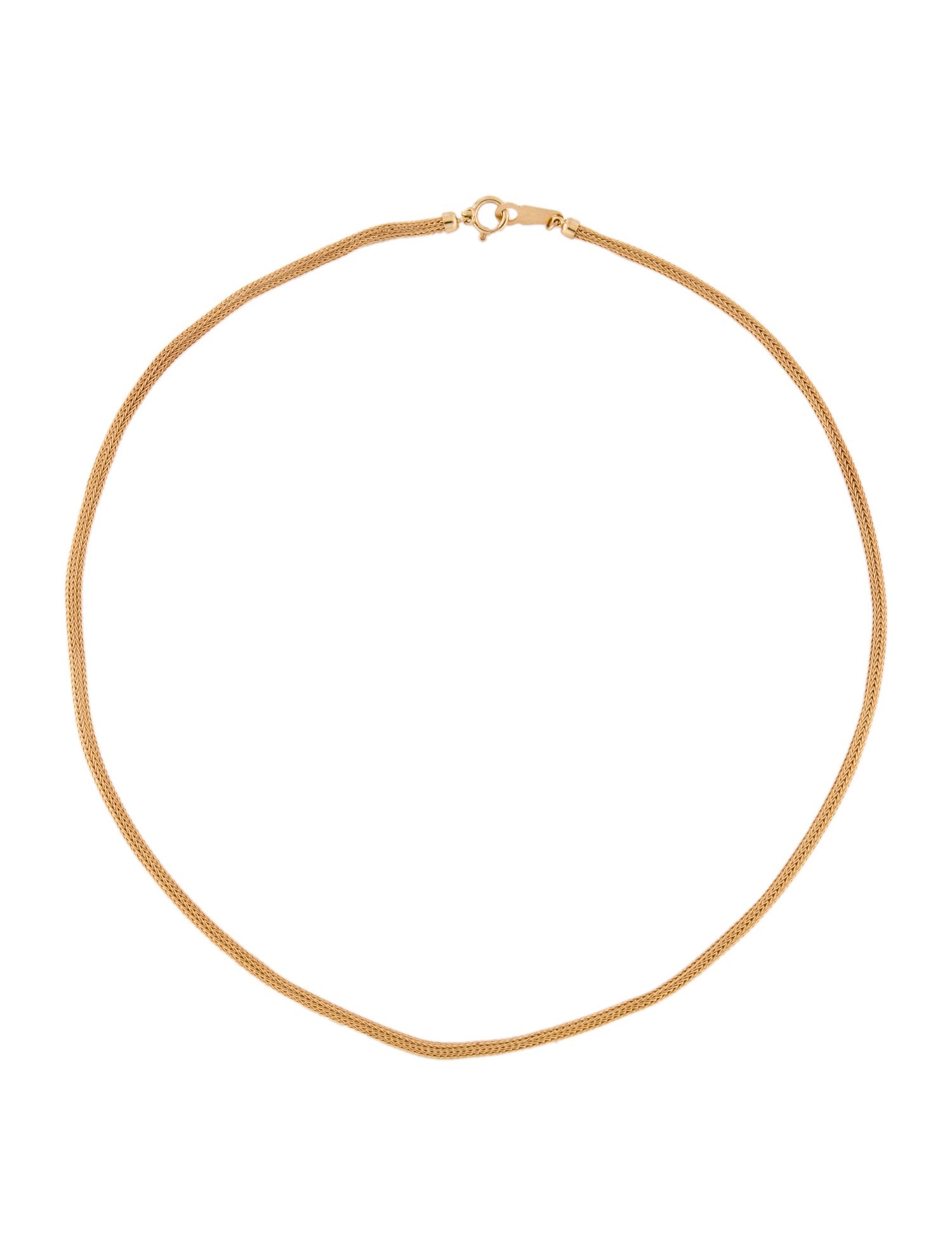 Mikimoto 18K Wheat Chain Necklace
